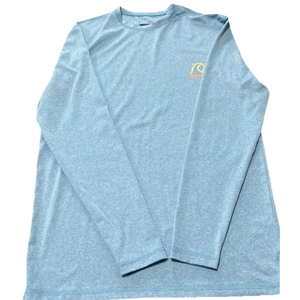 Women's Quicksilver Light Sky Blue Surfing Beach Long Sleeve Sun Shirt Size Xl(9